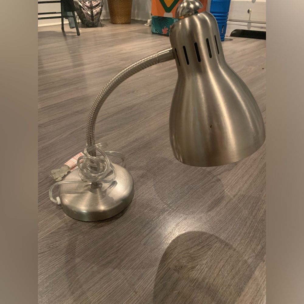 Table Lamp in Satin Nickel